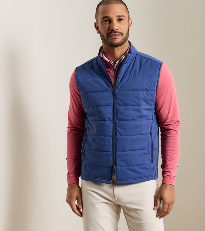 Peter Millar Fuse Hybrid Vest: Sport Navy