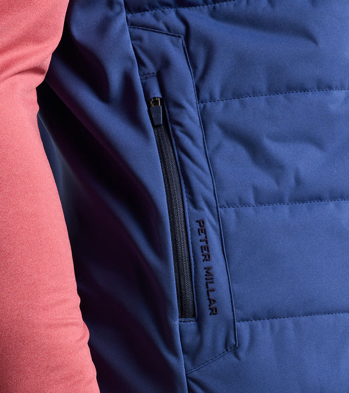 Peter Millar Fuse Hybrid Vest: Sport Navy
