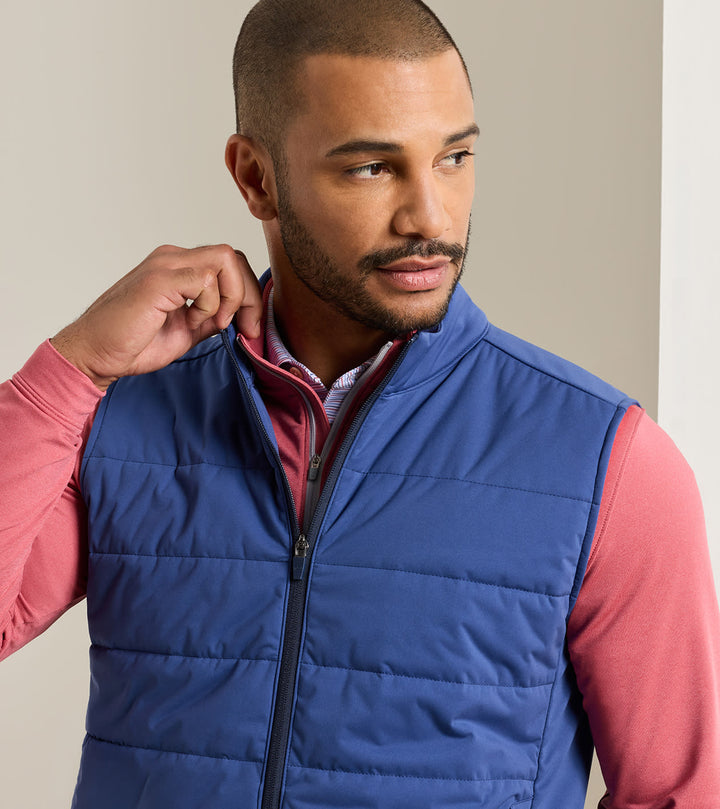 Peter Millar Fuse Hybrid Vest: Sport Navy