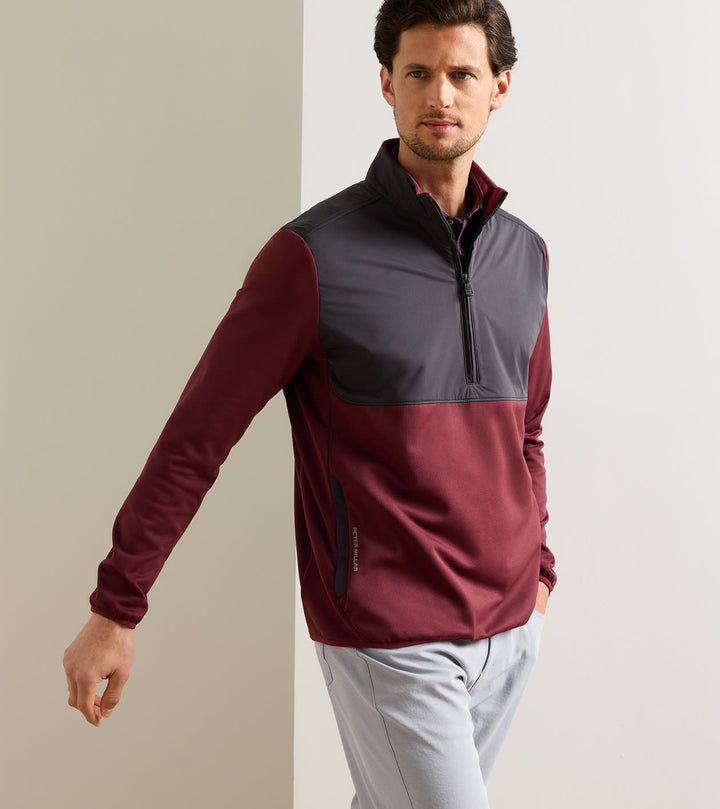 Peter Millar Vail Half-Zip: Bordeaux
