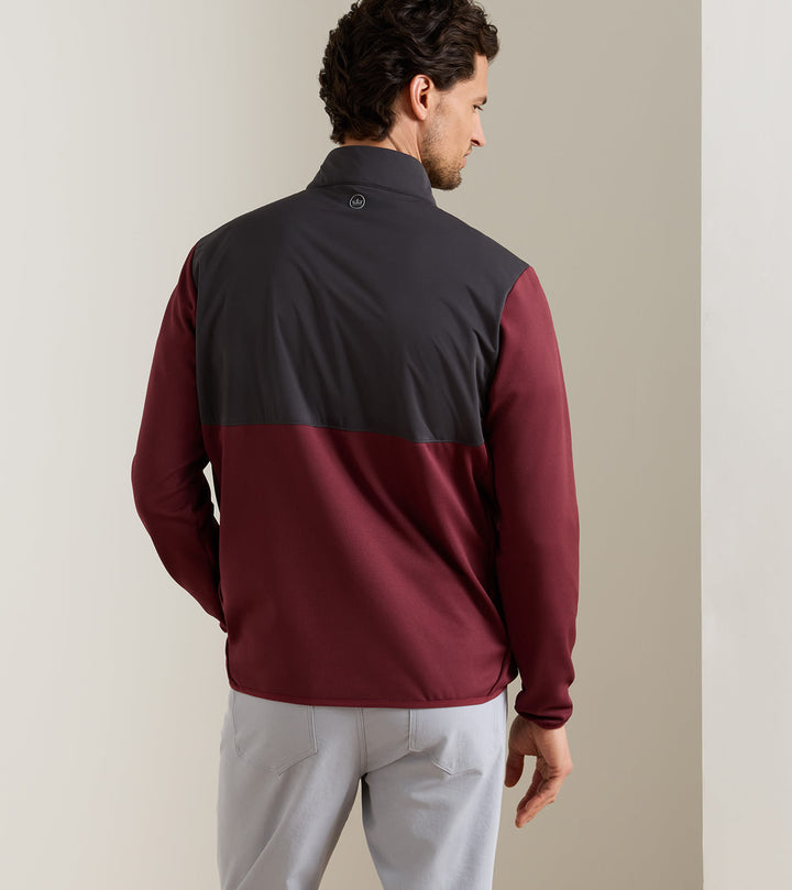 Peter Millar Vail Half-Zip: Bordeaux