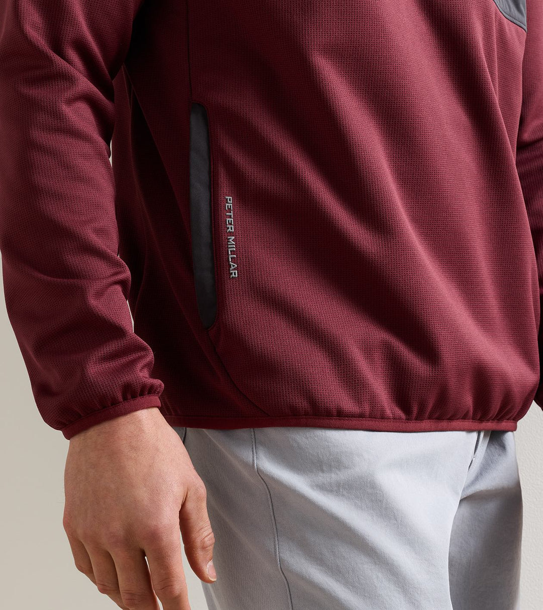 Peter Millar Vail Half-Zip: Bordeaux