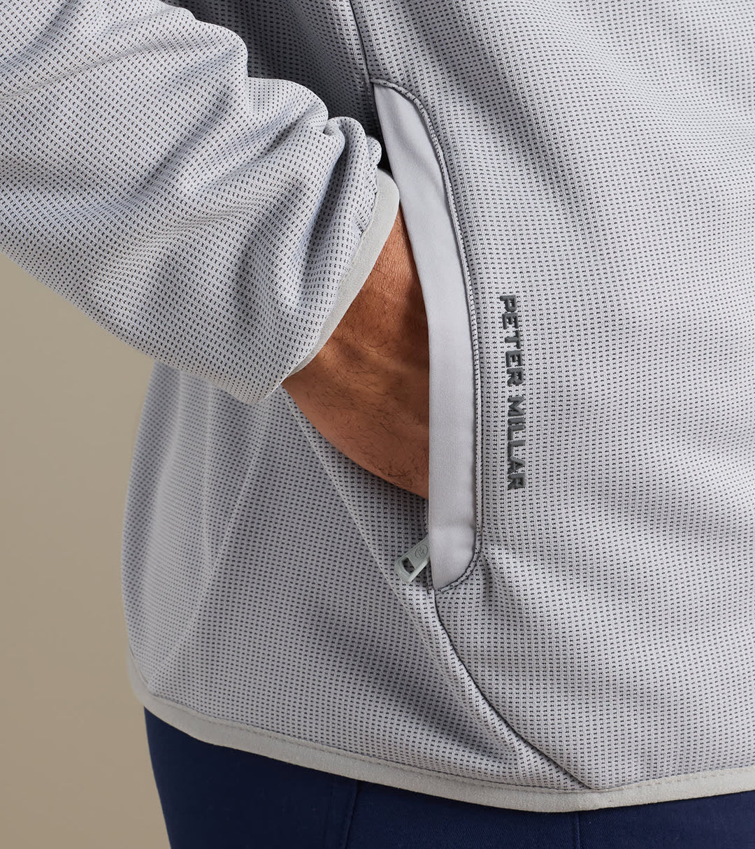 Peter Millar Vail Half-Zip: Gale Grey