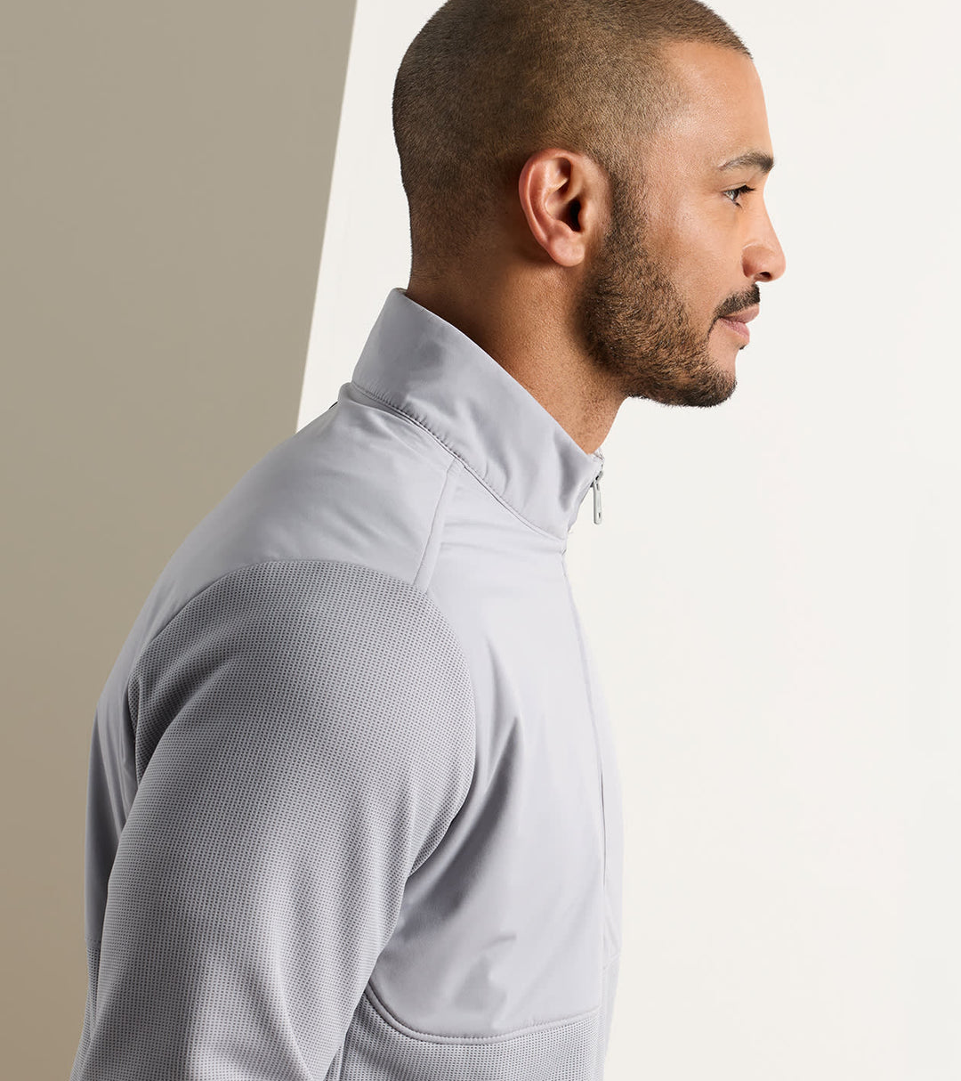 Peter Millar Vail Half-Zip: Gale Grey