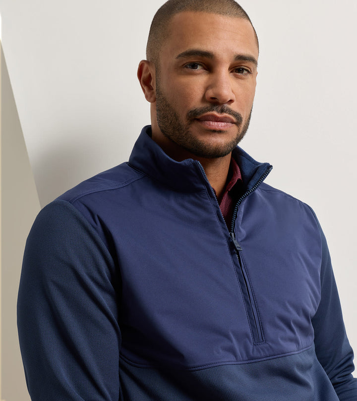 Peter Millar Vail Half-Zip: Navy
