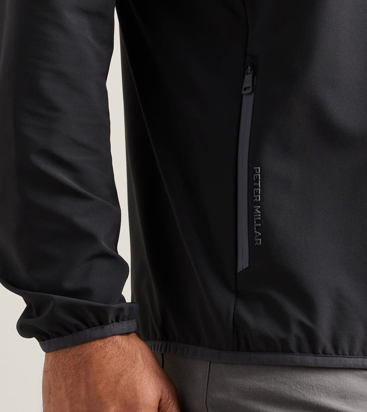 Peter Millar Gale Half-Zip: Black