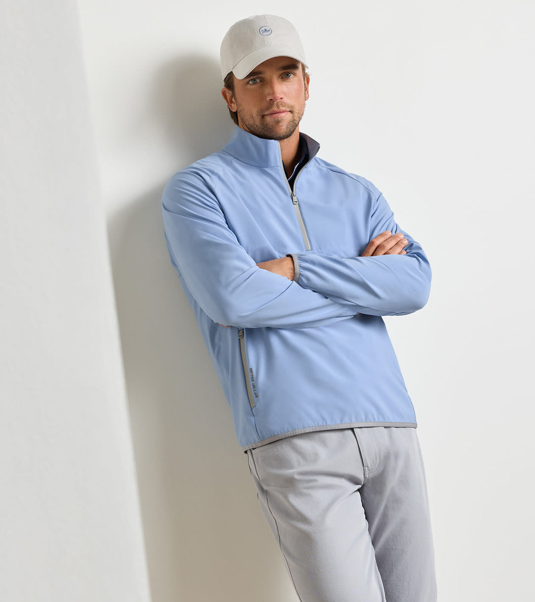 Peter Millar Gale Half-Zip: Lakeside