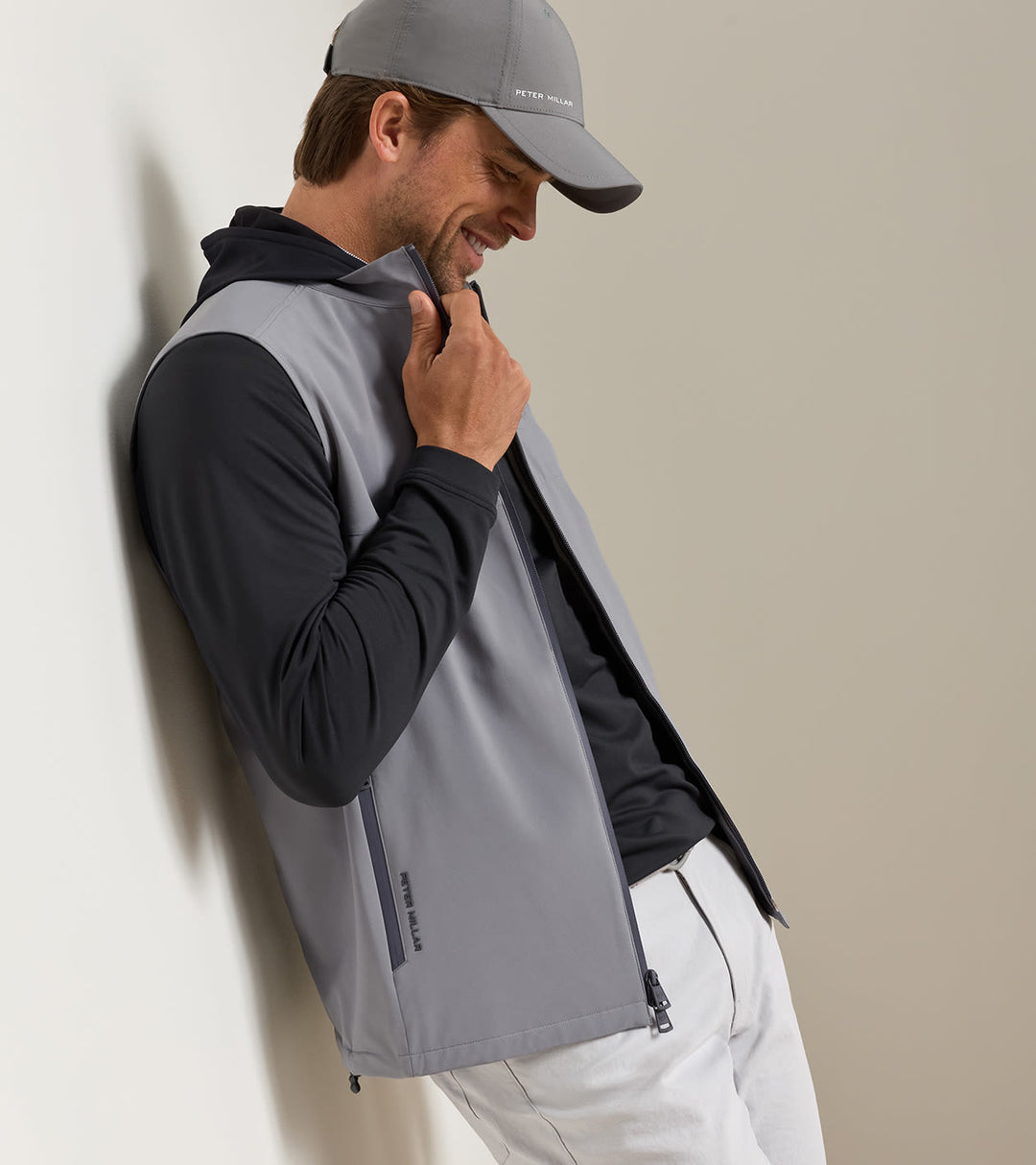 Peter Millar Gale Vest: Oslo Grey