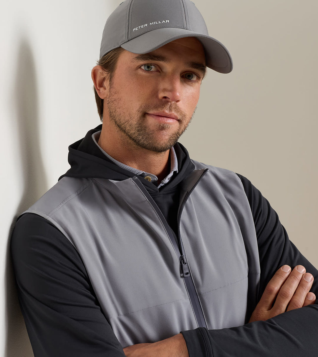 Peter Millar Gale Vest: Oslo Grey