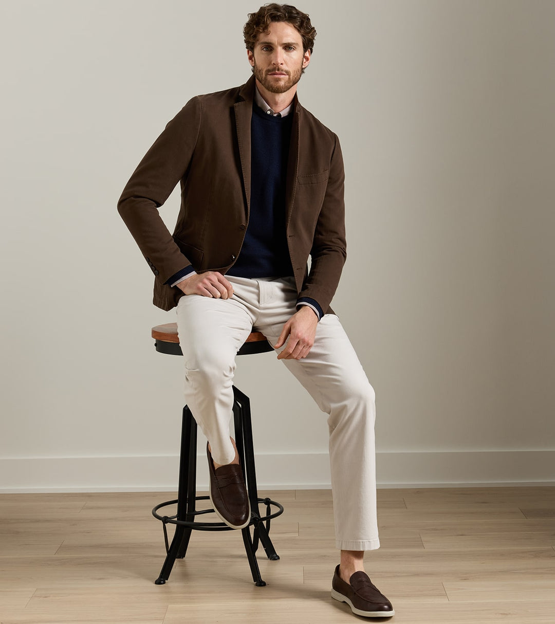Peter Millar Weekend Cotton Cashmere Soft Jacket: French Press