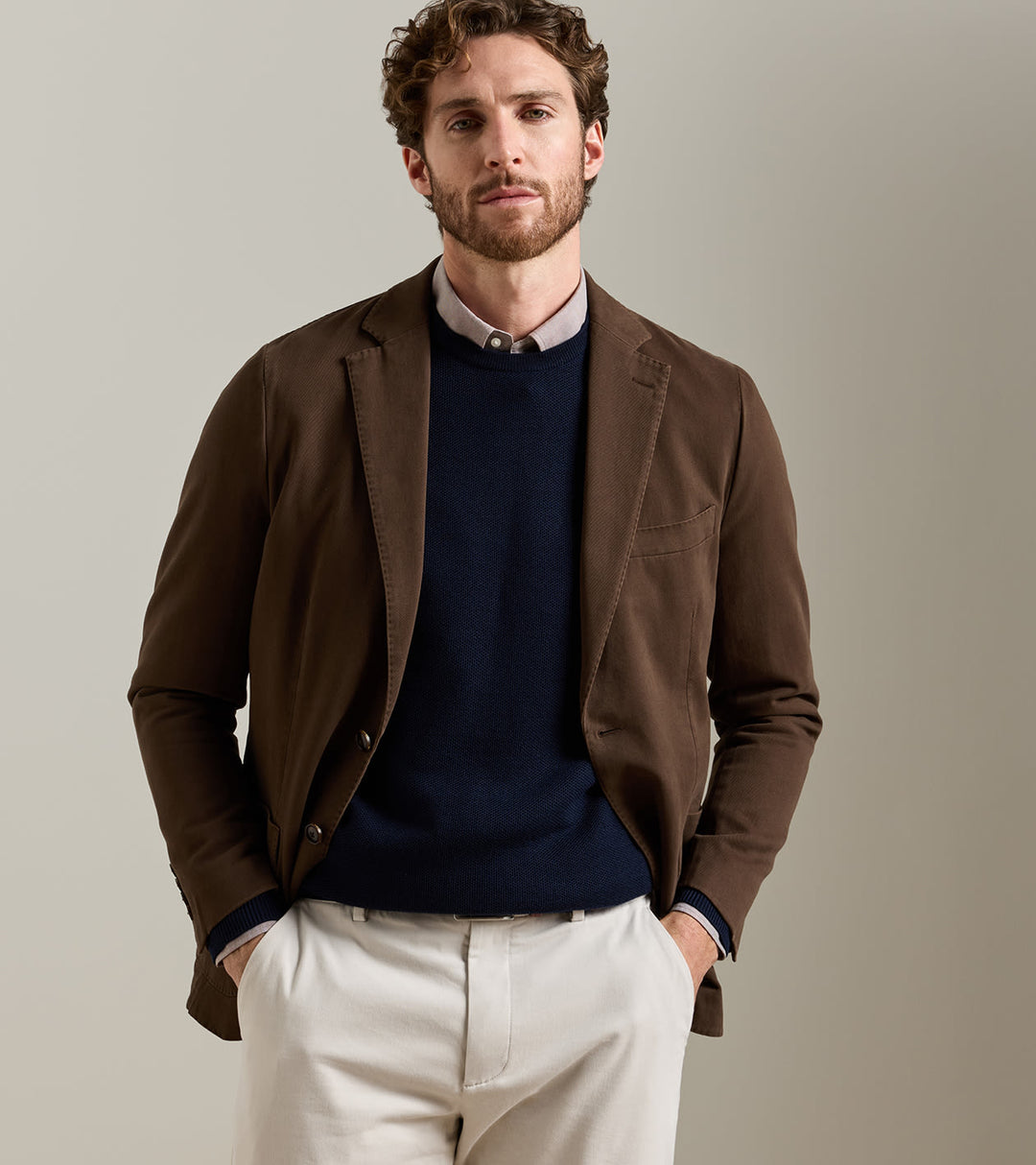 Peter Millar Weekend Cotton Cashmere Soft Jacket: French Press