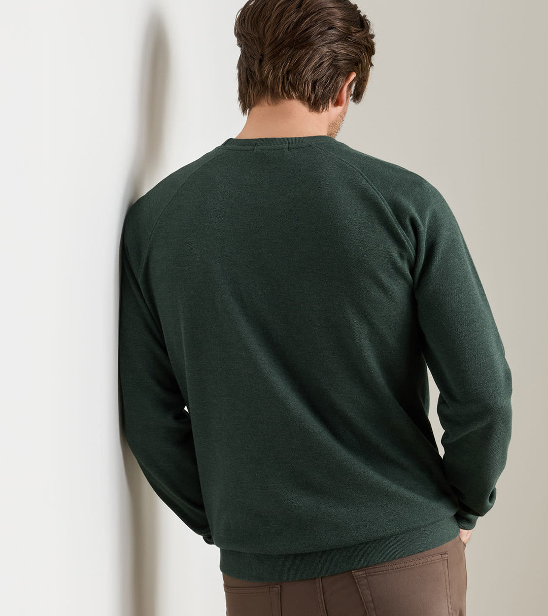 Peter Millar Crown Comfort Knit Crew: Pine Brook