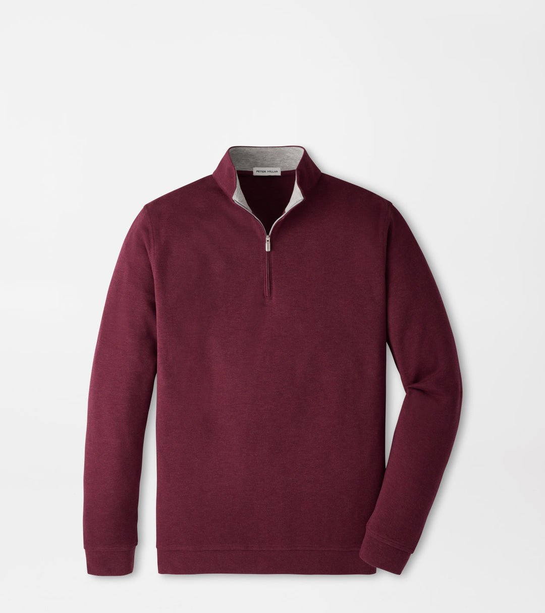 Peter Millar Crown Comfort Quarter-Zip Pullover: Bordeaux