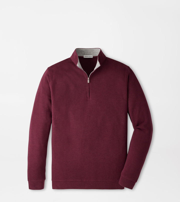 Peter Millar Crown Comfort Quarter-Zip Pullover: Bordeaux