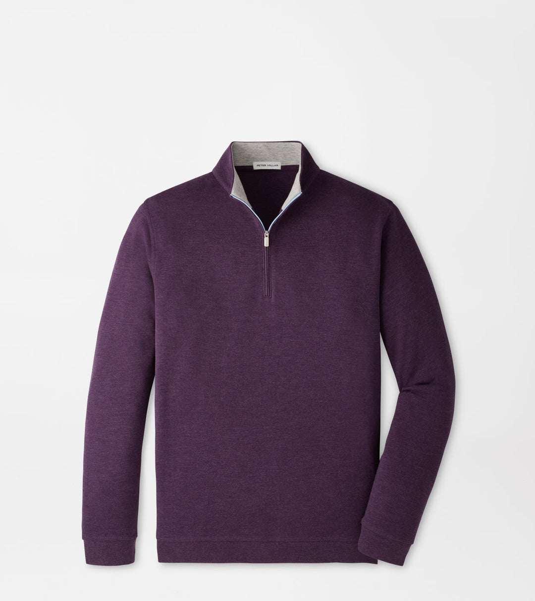 Peter Millar Crown Comfort Quarter-Zip Pullover: Grapeseed