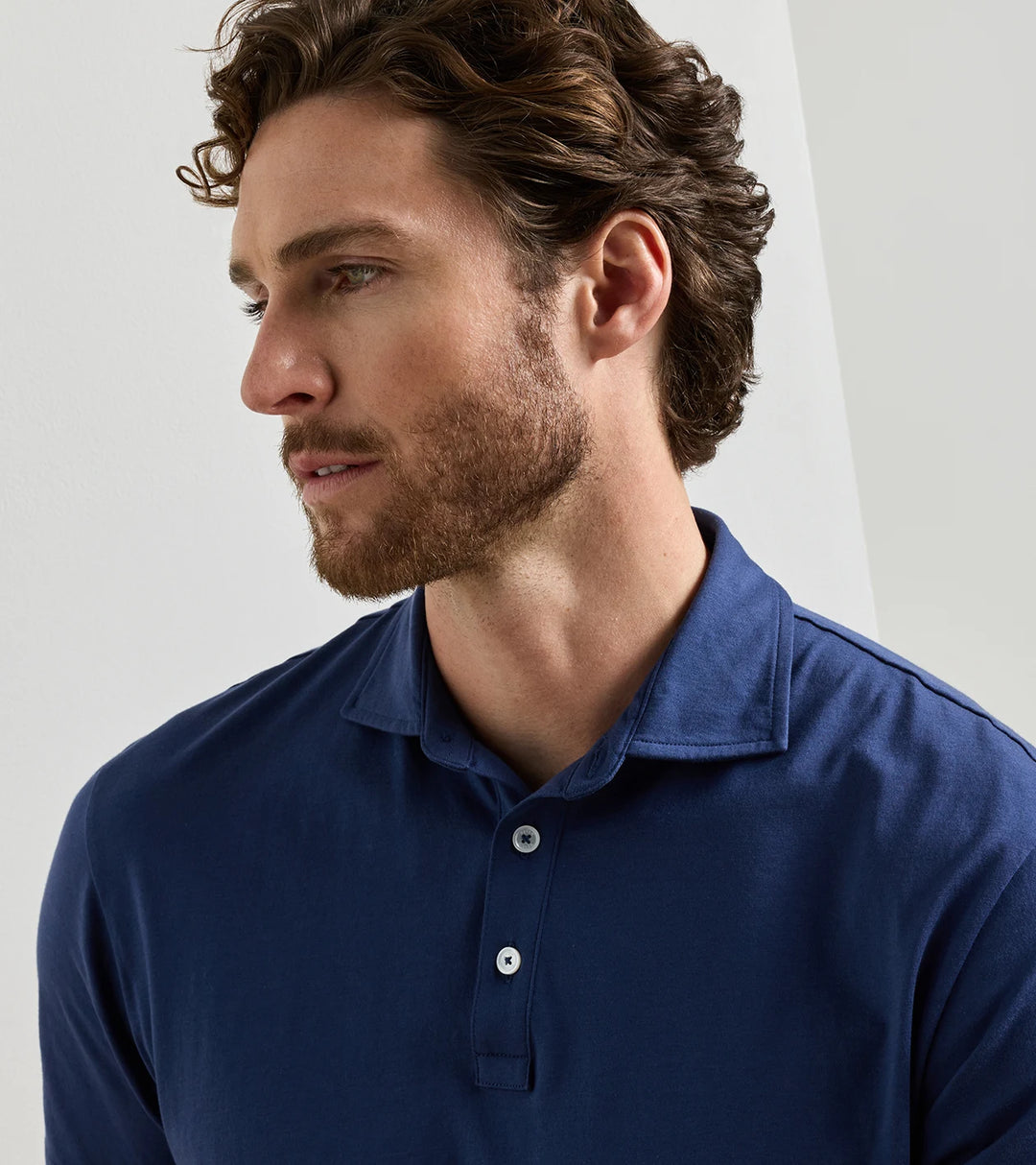 Peter Millar Crown Flex Cotton Short-Sleeve Polo: Atlantic Navy