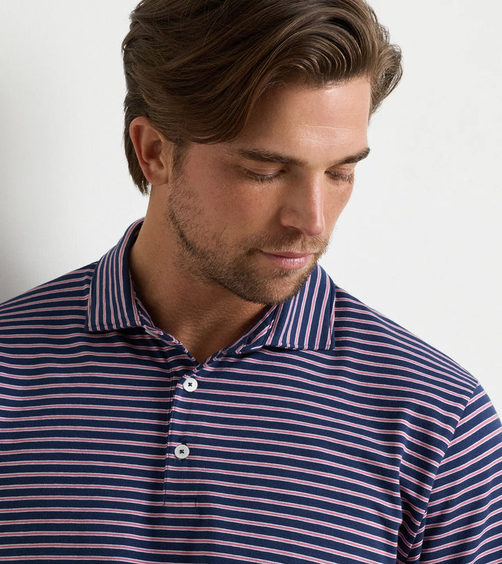 Peter Millar Tripp Crown Flex Cotton Short-Sleeve Polo: Atlantic Navy