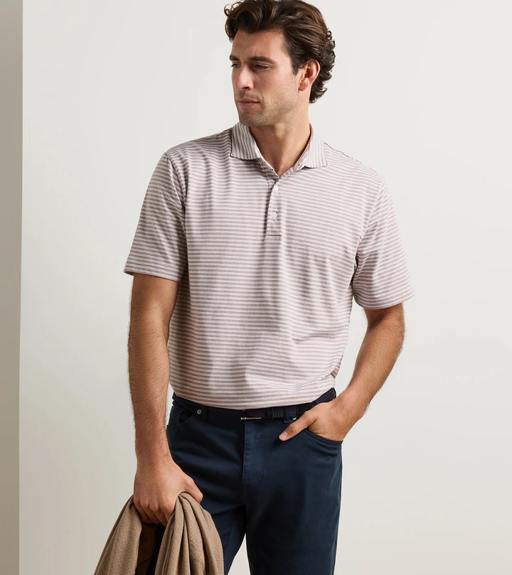 Peter Millar Turner Crown Flex Cotton Short-Sleeve Polo: Sawgrass