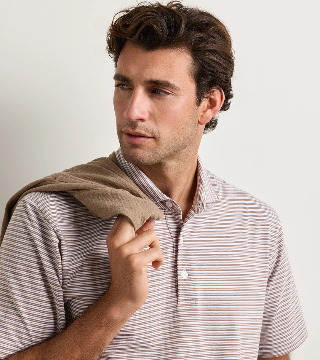 Peter Millar Turner Crown Flex Cotton Short-Sleeve Polo: Sawgrass