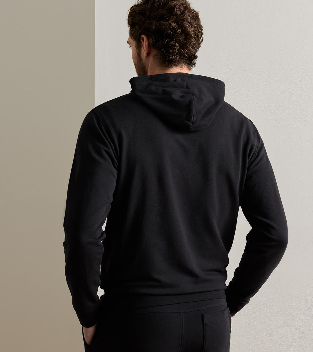 Peter Millar Oasis Pullover Hoodie: Black