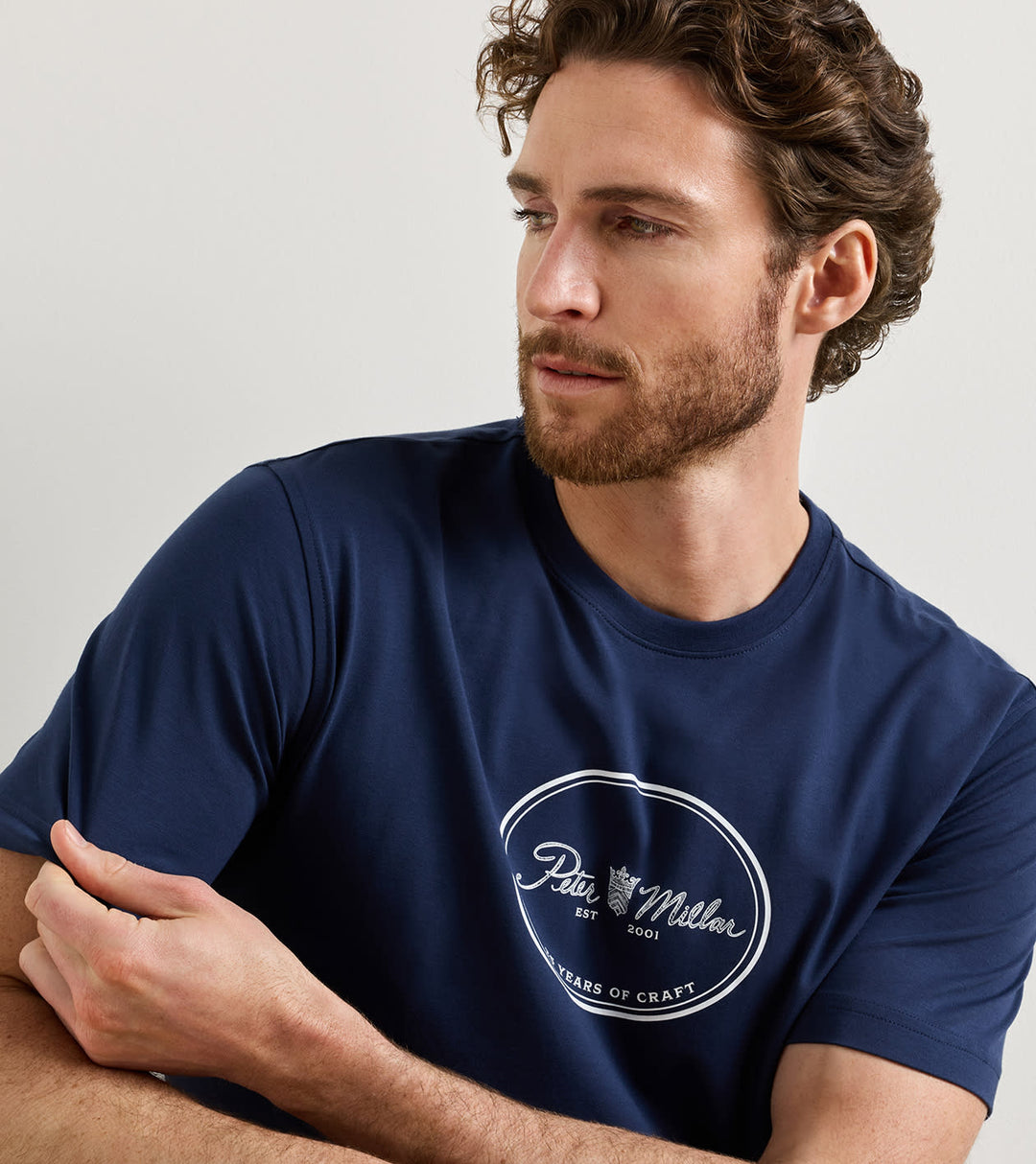 Peter Millar 25th Anniversary T-shirt: Navy