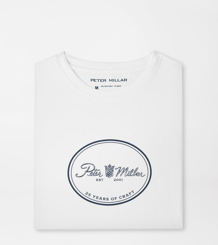 Peter Millar 25th Anniversary T-shirt: White