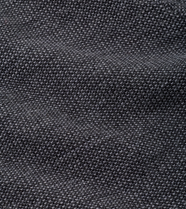 Peter Millar Blair Birdseye Quarter-Zip Sweater: Charcoal