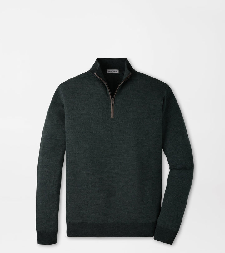 Peter Millar Blair Birdseye Quarter-Zip Sweater: Pine Brook