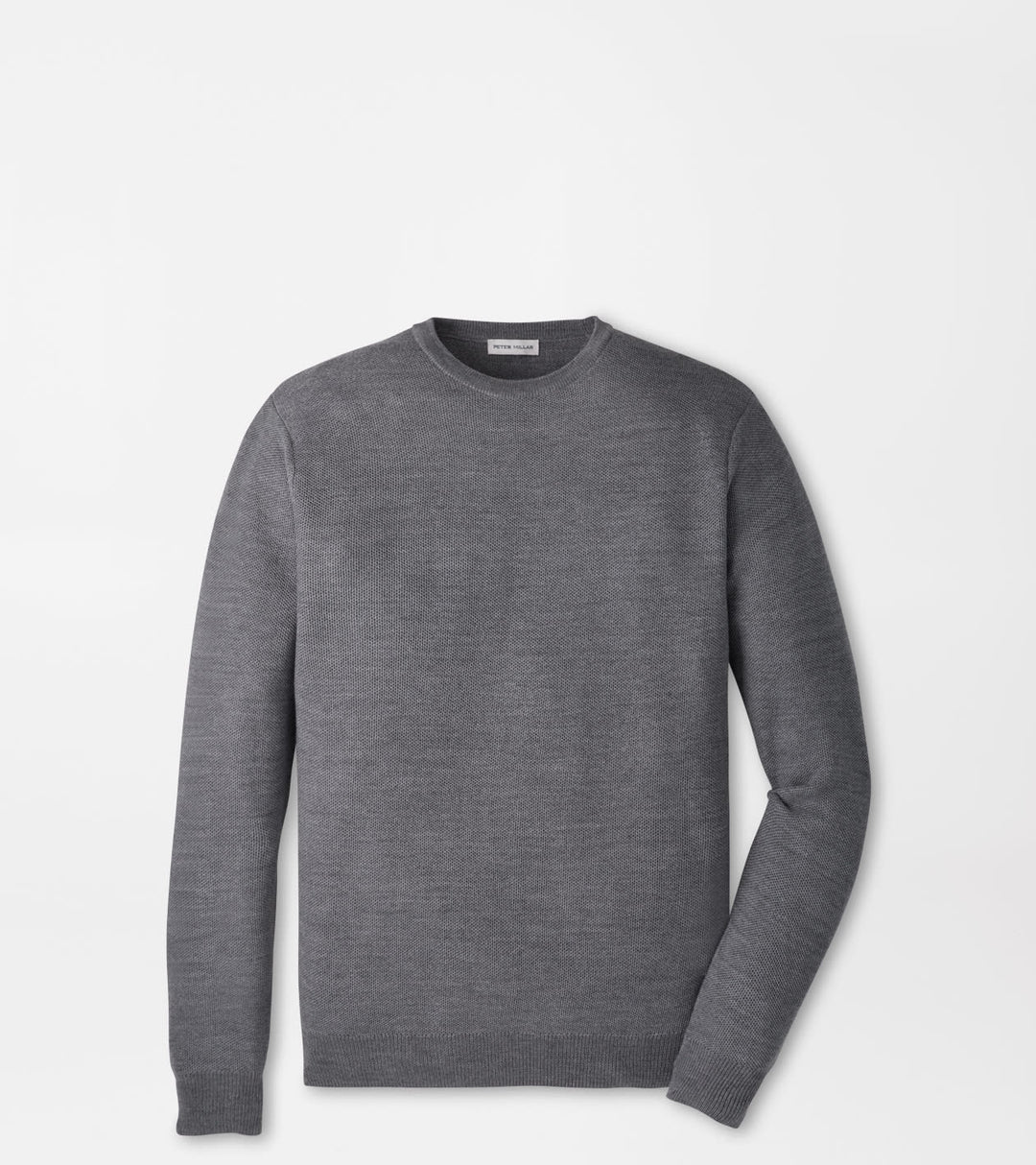 Peter Millar Autumn Crest Honeycomb Crewneck Sweater: Oslo Grey