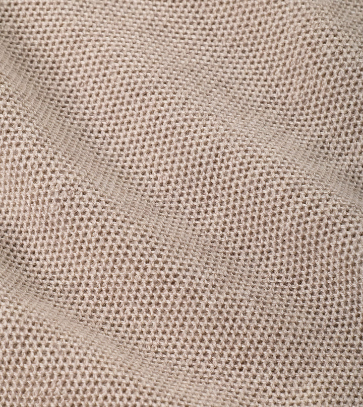 Peter Millar Autumn Crest Honeycomb Crewneck Sweater: Stone