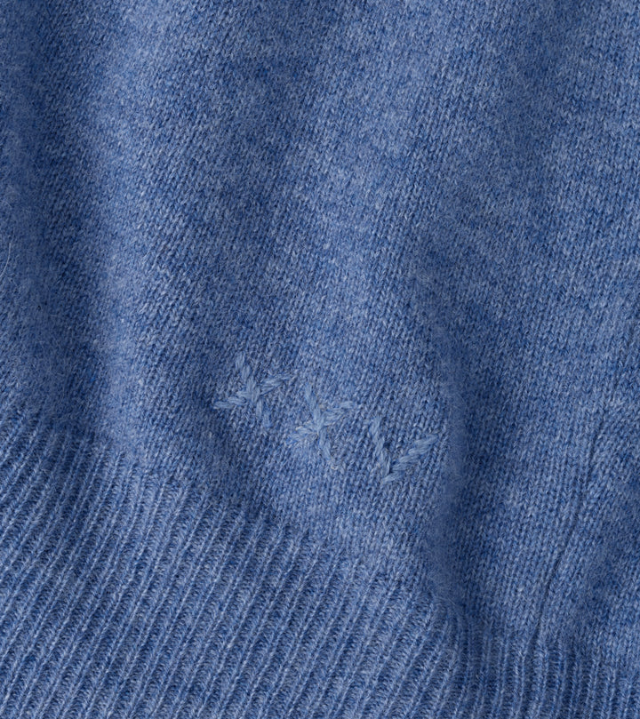Peter Millar 25th Anniversary Cashmere Quarter-Zip Sweater: Astral Blue