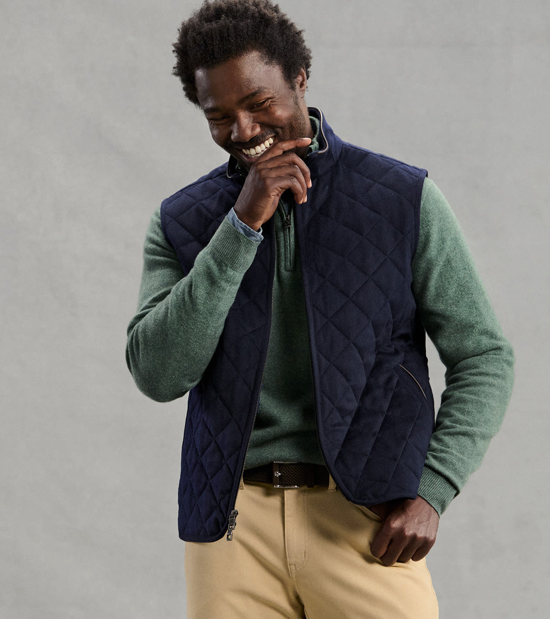 Peter Millar 25th Anniversary Cashmere Quarter-Zip Sweater: Ivy