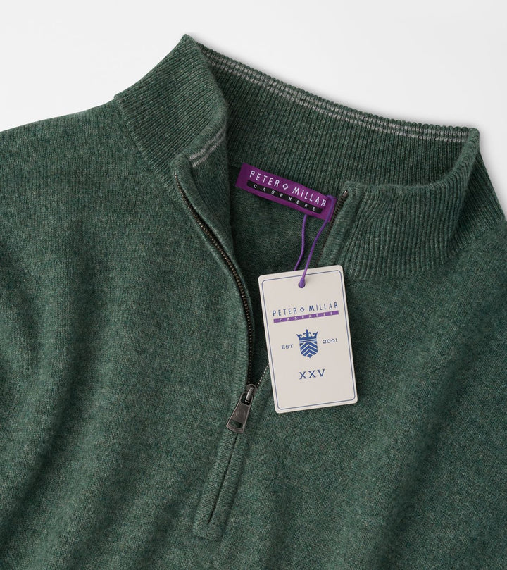 Peter Millar 25th Anniversary Cashmere Quarter-Zip Sweater: Ivy