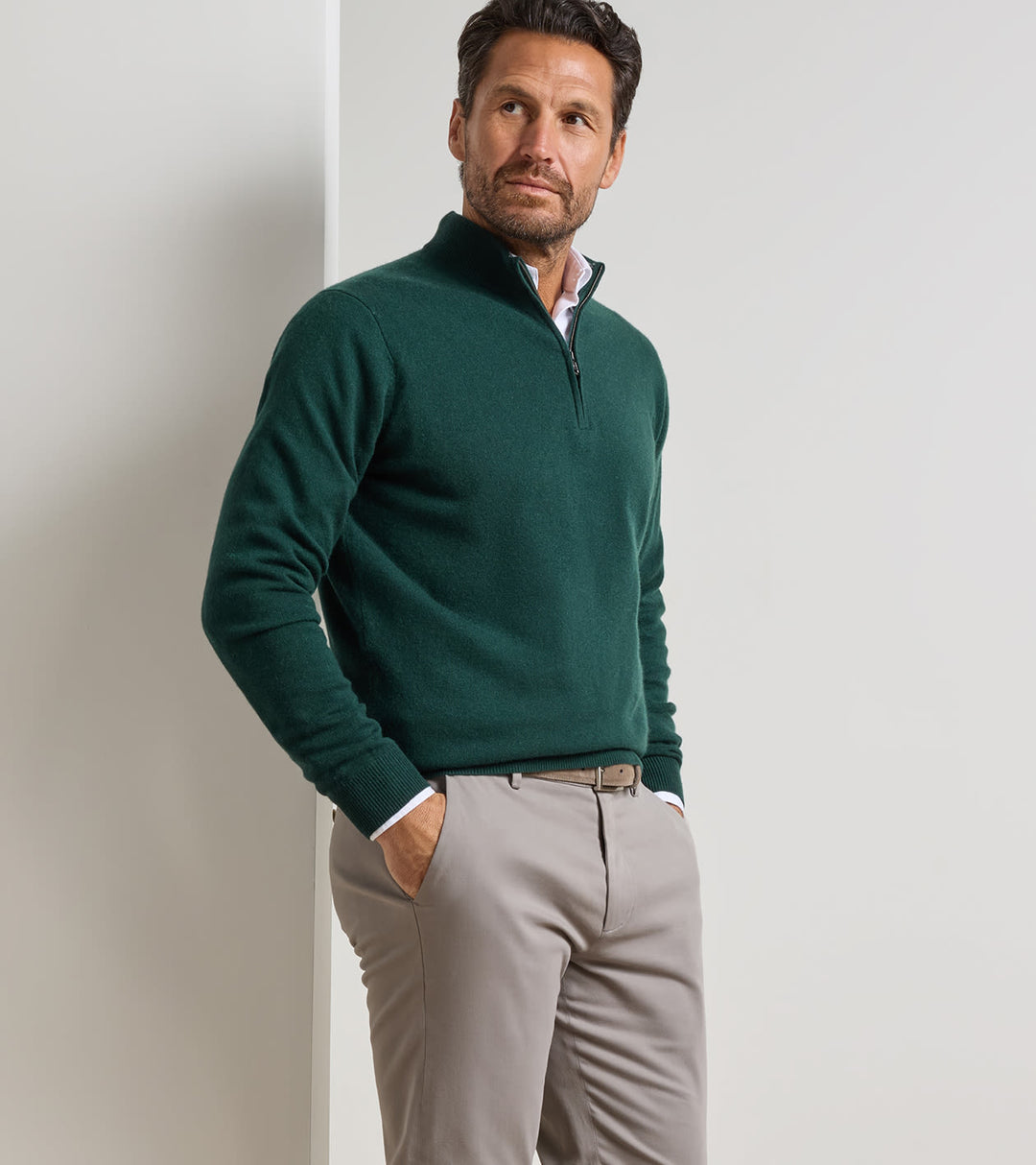 Peter Millar 25th Anniversary Cashmere Quarter-Zip Sweater: Pine Brook