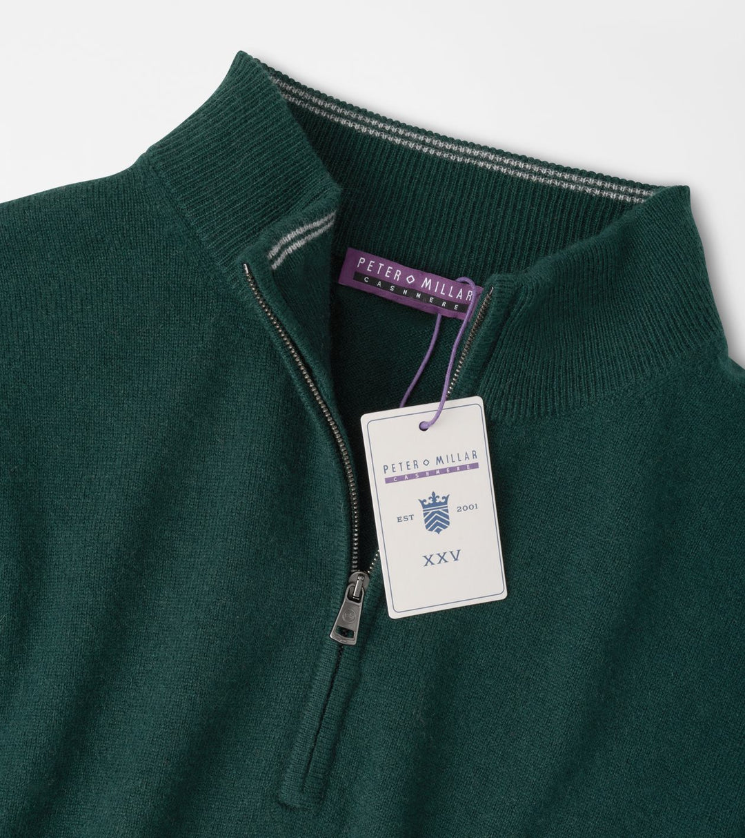 Peter Millar 25th Anniversary Cashmere Quarter-Zip Sweater: Pine Brook