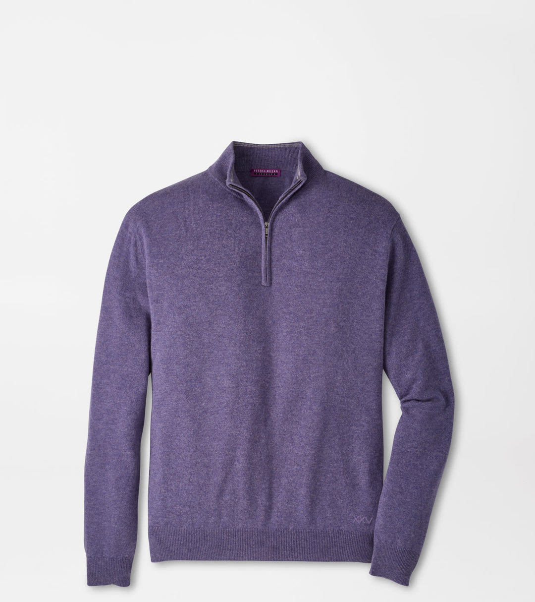 Peter Millar 25th Anniversary Cashmere Quarter-Zip Sweater: Purple Fig