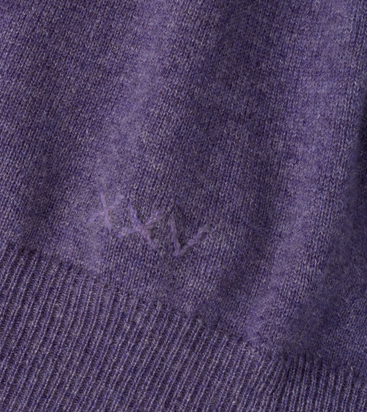 Peter Millar 25th Anniversary Cashmere Quarter-Zip Sweater: Purple Fig