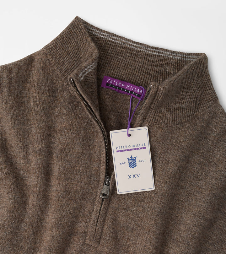 Peter Millar 25th Anniversary Cashmere Quarter-Zip Sweater: Sawgrass
