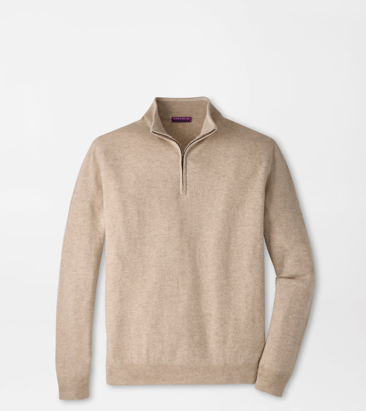 Peter Millar 25th Anniversary Cashmere Quarter-Zip Sweater: Tumbleweed