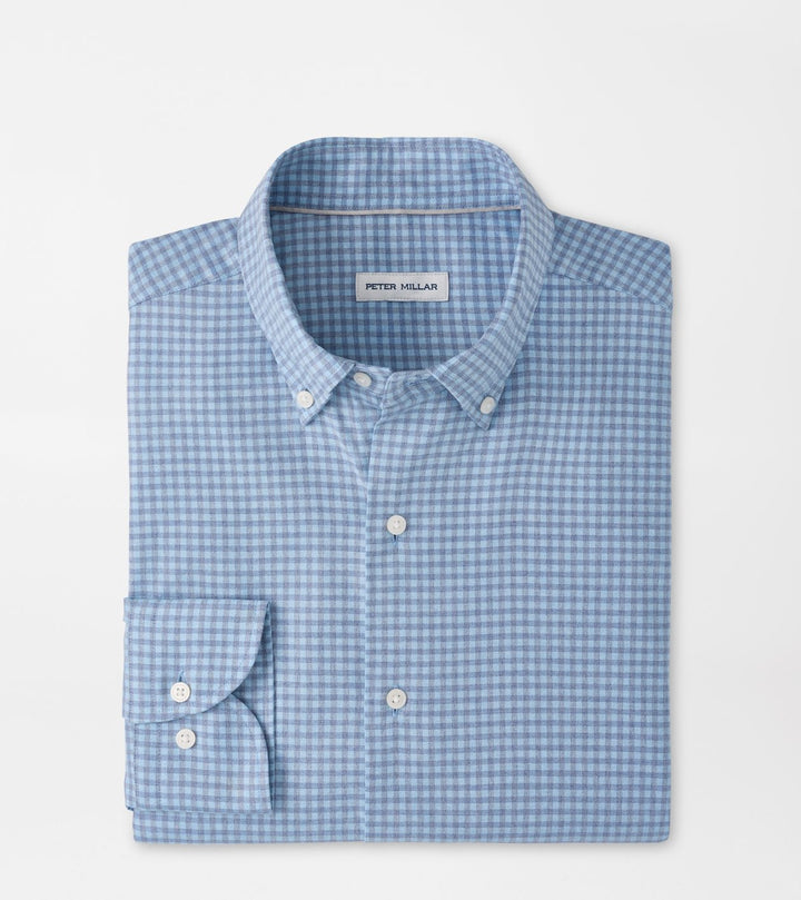 Peter Millar Liam Crown Soft Twill Sport Shirt: Blue Freesia