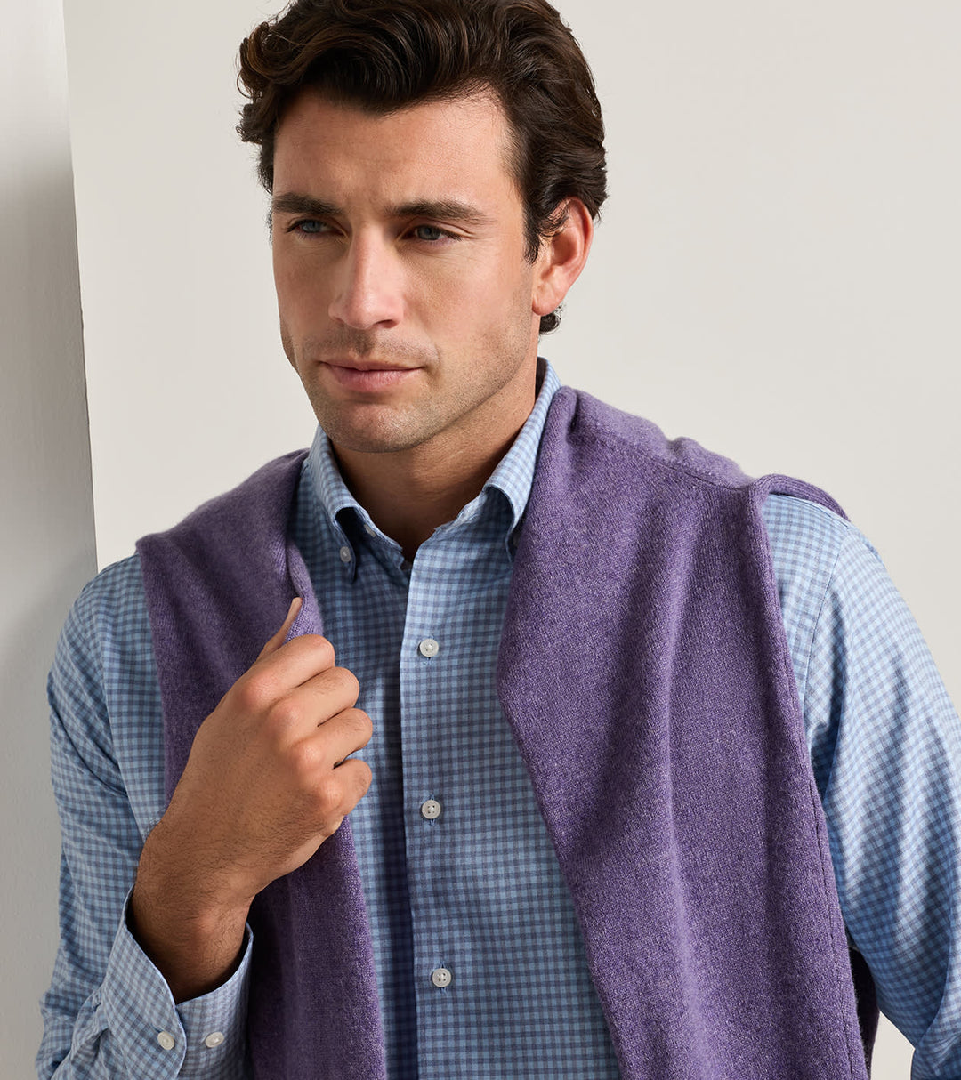 Peter Millar Liam Crown Soft Twill Sport Shirt: Blue Freesia