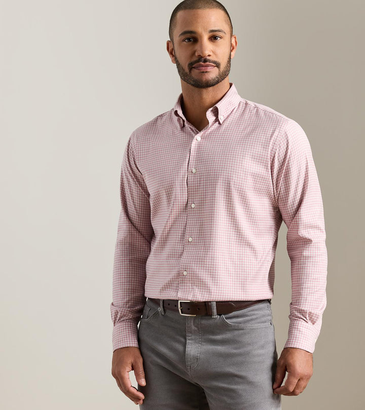 Peter Millar Liam Crown Soft Twill Sport Shirt: Dusty Rose