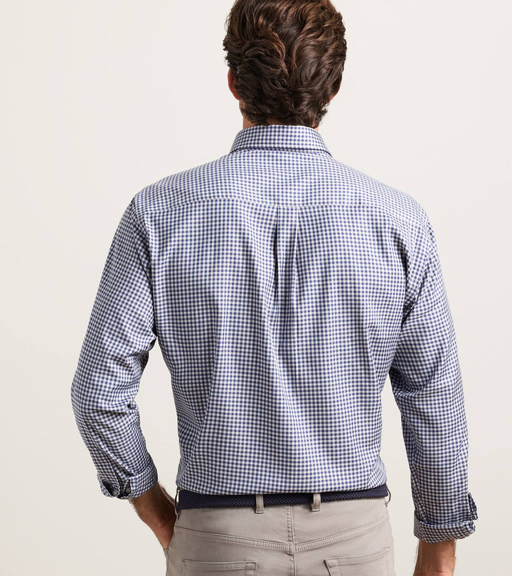 Peter Millar Liam Crown Soft Twill Sport Shirt: Navy