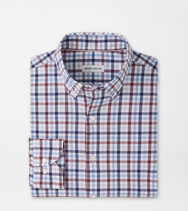 Peter Millar Elliot Crown Lite Cotton-Stretch Sport Shirt: Lakeside