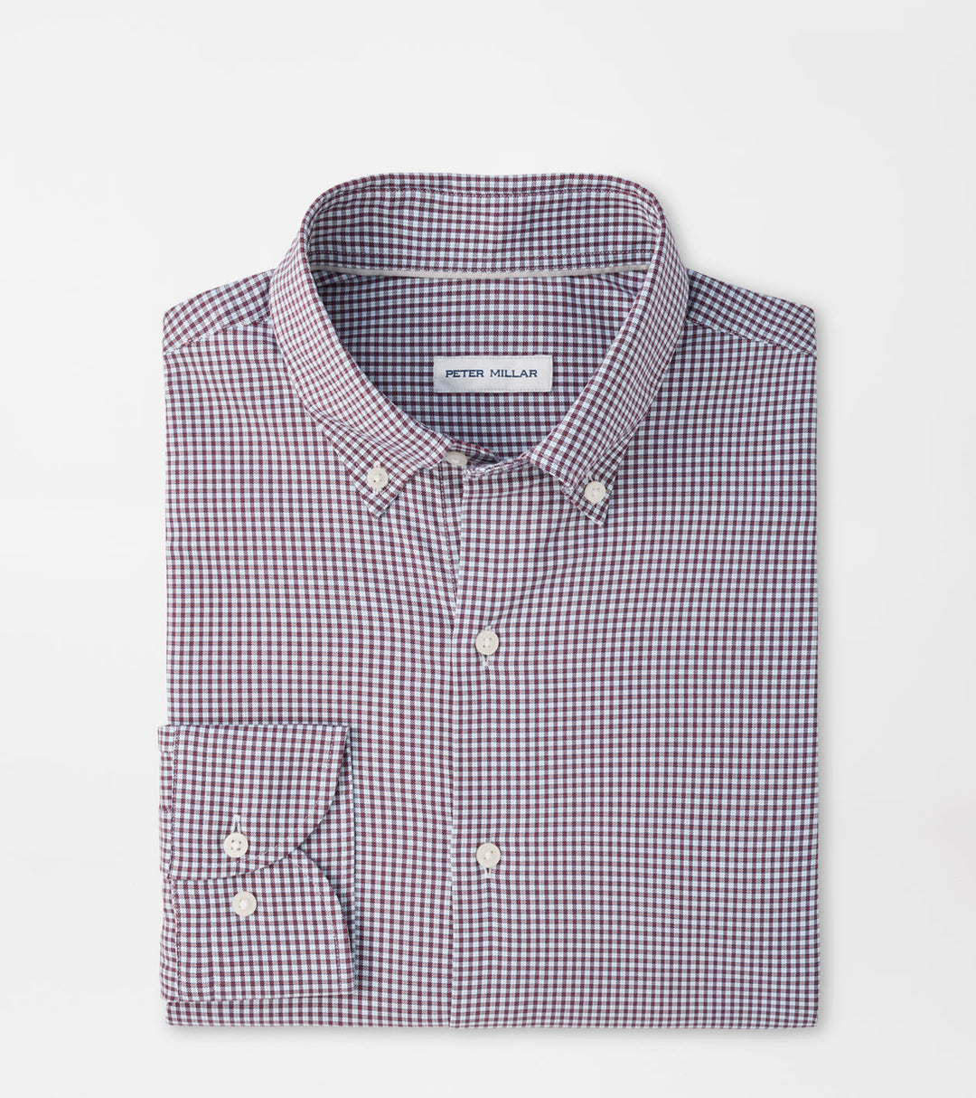 Peter Millar Gregory Crown Lite Cotton-Stretch Sport Shirt: Purple Fig