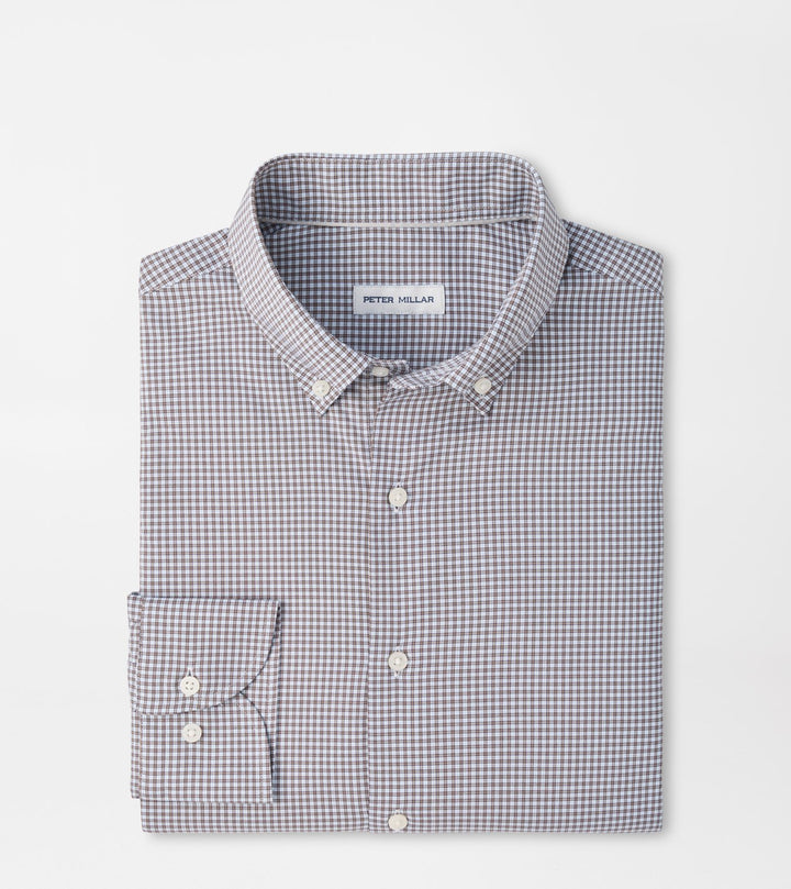 Peter Millar Gregory Crown Lite Cotton-Stretch Sport Shirt: Sawgrass