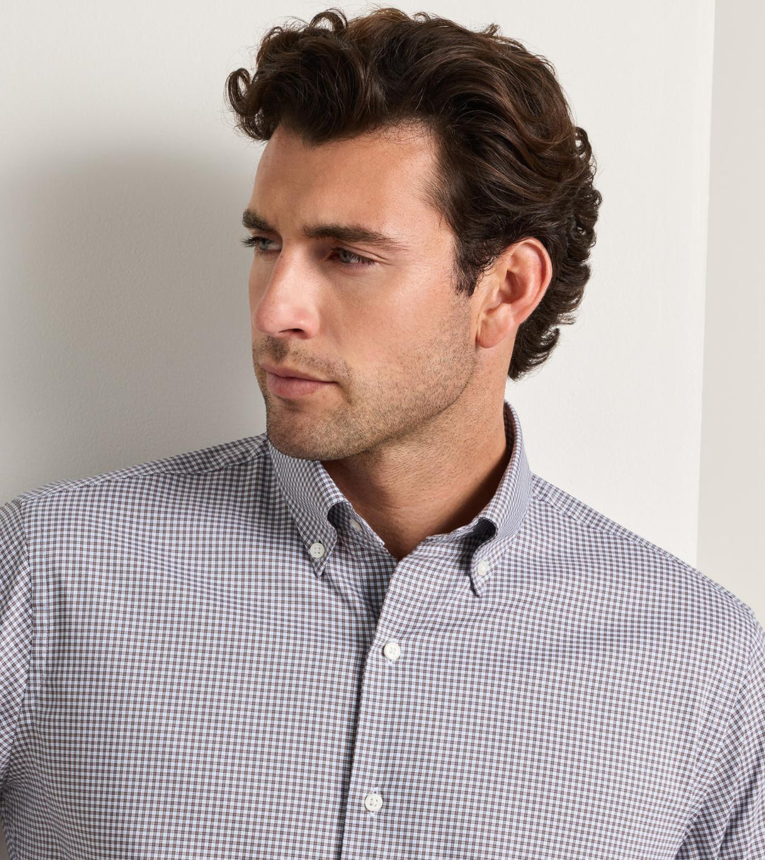 Peter Millar Gregory Crown Lite Cotton-Stretch Sport Shirt: Sawgrass