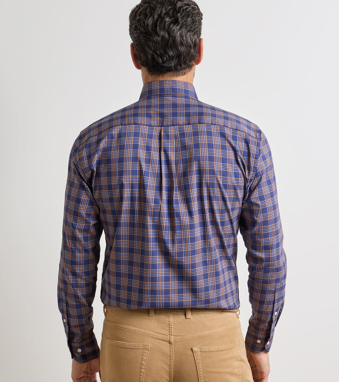 Peter Millar Richard Crown Lite Cotton-Stretch Sport Shirt: Navy