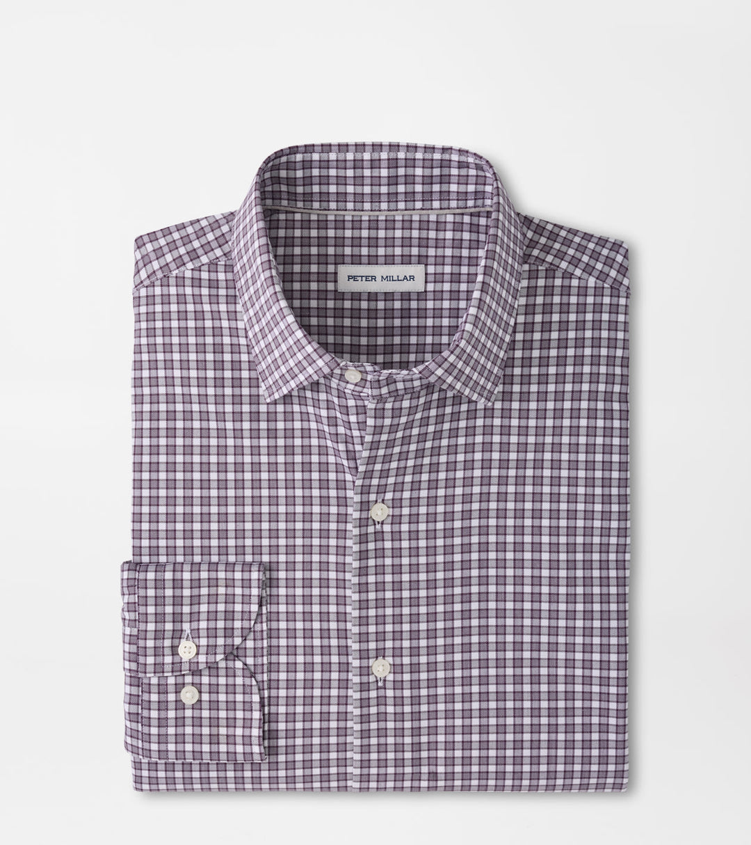 Peter Millar Atlas Crown Lite Cotton-Stretch Sport Shirt: Grapeseed