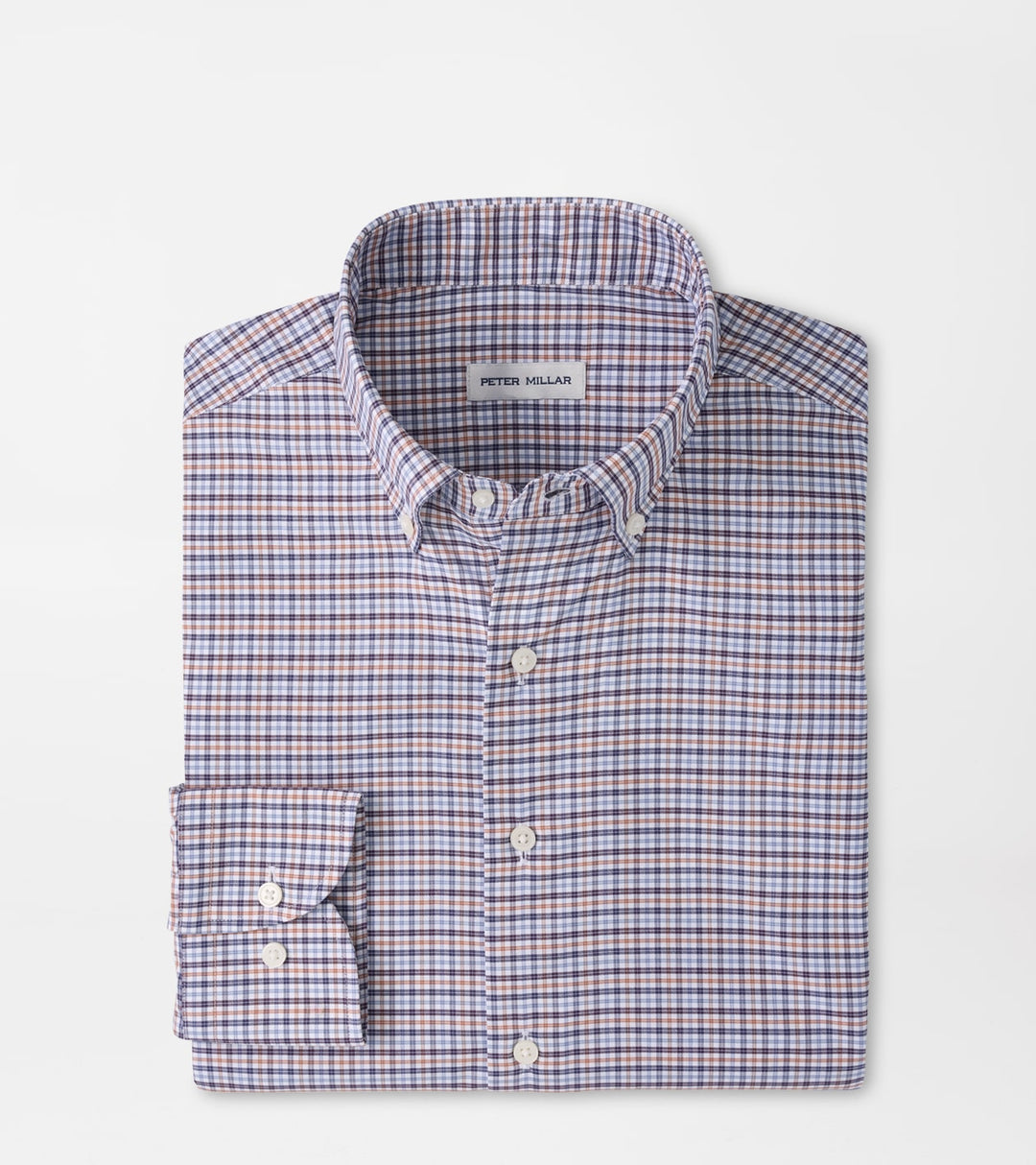 Peter Millar Wayne Performance Twill Sport Shirt: Navy